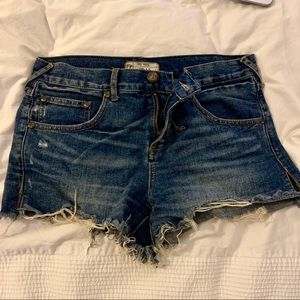 Free people cutoff jean shorts. Size 26.